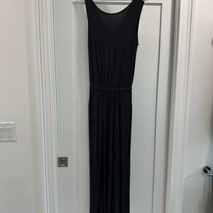 Charcoal Jumpsuit with open back